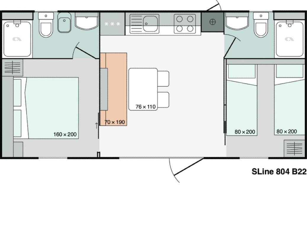 Mobile Homes Dololego - Drage 3*